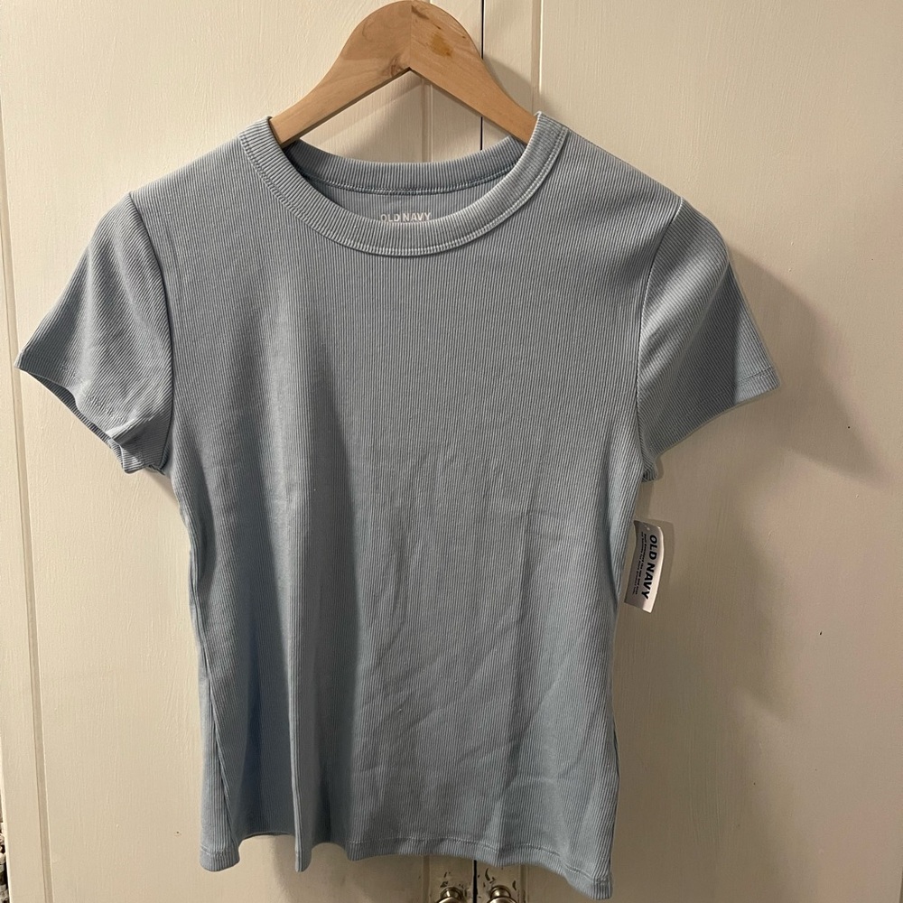 Light Blue Short Sleeve Top